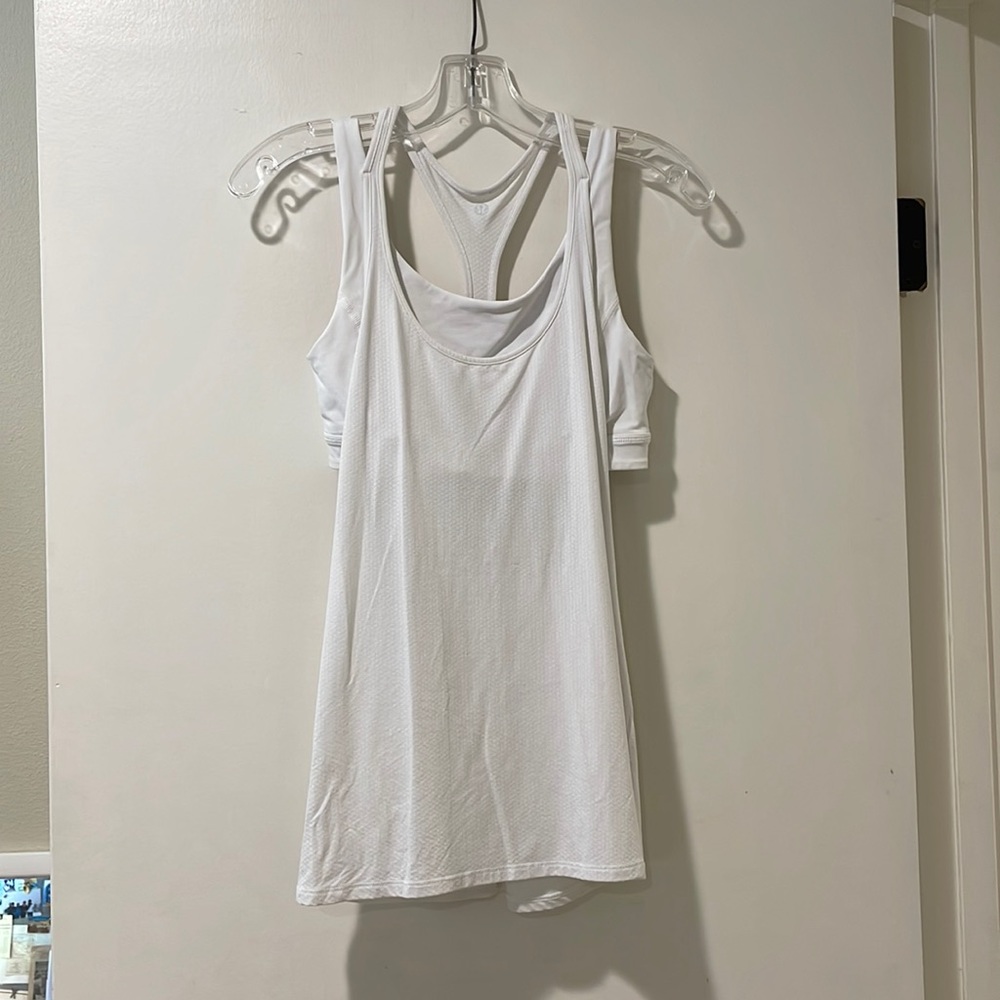 Lululemon white tank top size 4